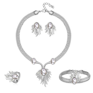 Crystals, Gold & Silver Women's 3pc Jewelry Sets - Ailime Designs