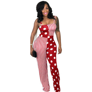 Half & Half Style Fashions w/ Our Stripes Polka Dot Affair Jumpsuits - Ailime Designs