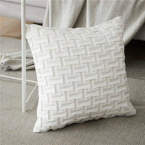 Basket Weave Design Throw Pillow Cases - Ailime Designs