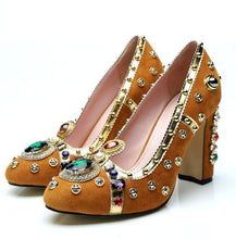 Load image into Gallery viewer, Women&#39;s Stylish Ornament Design Shoes