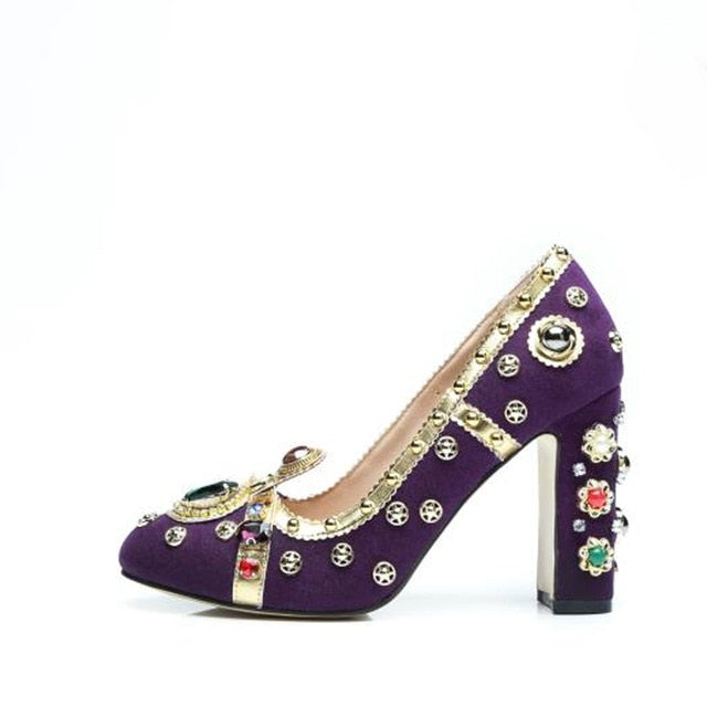 Women's Stylish Ornament Design Shoes