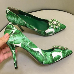 Women's Latest Floral Design Stylish Shoes