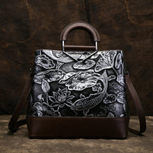 Load image into Gallery viewer, Women&#39;s Embossed Design Genuine Leather Messenger Bags - Ailime Designs