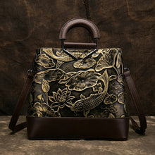 Load image into Gallery viewer, Women&#39;s Embossed Design Genuine Leather Messenger Bags - Ailime Designs