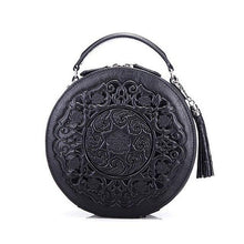 Load image into Gallery viewer, Women&#39;s Elegant Embossed Oval Messenger Shoulder Bag - Ailime Designs