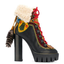 Load image into Gallery viewer, Women&#39;s European Chunky Platform Design Ankle Boots