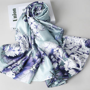 100% Pure Silk Scarves - Floral Design