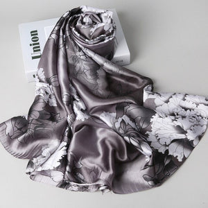 100% Pure Silk Scarves - Floral Design