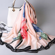 Load image into Gallery viewer, 100% Pure Silk Scarves - Floral Design