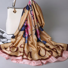 Load image into Gallery viewer, 100% Pure Silk Scarves - Floral Design