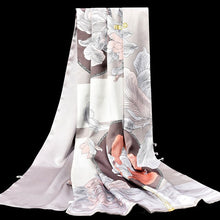 Load image into Gallery viewer, Women&#39;s Fine Quality 100% Pure Silk Floral Printed Scarves