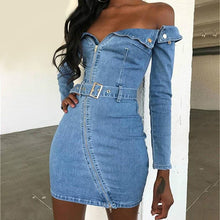 Load image into Gallery viewer, Women’s Chic Style Denim Dresses – Streetwear Fashions