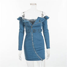 Load image into Gallery viewer, Women’s Chic Style Denim Dresses – Streetwear Fashions