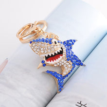 Load image into Gallery viewer, Shark Rhinestone Keychain Holders - Purse Accessories