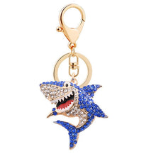 Load image into Gallery viewer, Shark Rhinestone Keychain Holders - Purse Accessories