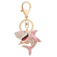 Load image into Gallery viewer, Shark Rhinestone Keychain Holders - Purse Accessories