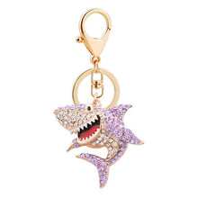 Load image into Gallery viewer, Shark Rhinestone Keychain Holders - Purse Accessories