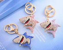 Load image into Gallery viewer, Shark Rhinestone Keychain Holders - Purse Accessories