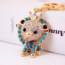 Load image into Gallery viewer, Lion Rhinestone Keychain Holders - Purse Accessories