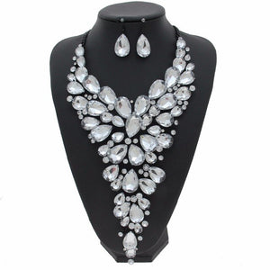 Women's Chunky Style Design 2pc Necklace Set