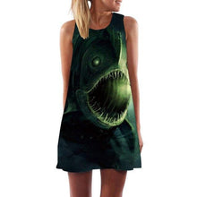 Load image into Gallery viewer, Women’s Screen Print Design Dresses– Street Style Fashions