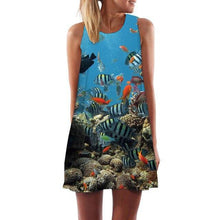 Load image into Gallery viewer, Women’s Screen Print Design Dresses– Street Style Fashions