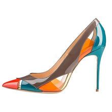 Load image into Gallery viewer, Women&#39;s Patent Leather Multi Colored High Heels