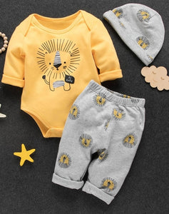 Baby Boys 3pc Pant Set