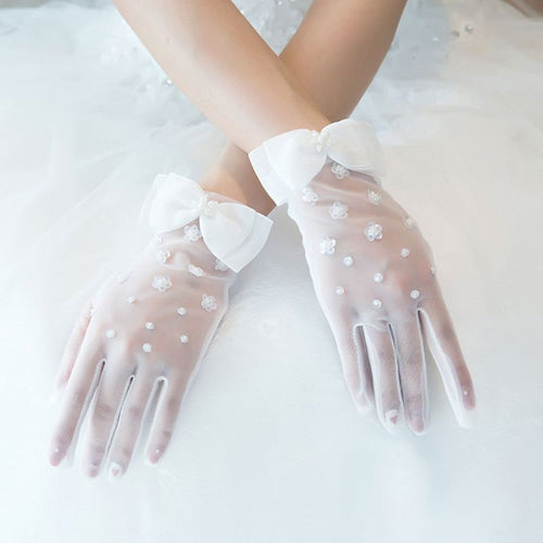 Bridal Lace Trim Gloves – Fine Quality Wedding Accessories