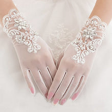 Load image into Gallery viewer, Elegant Bridal Wedding Gloves - Ailime Designs