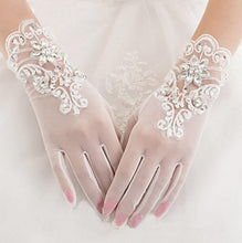 Load image into Gallery viewer, Elegant Bridal Wedding Gloves - Ailime Designs