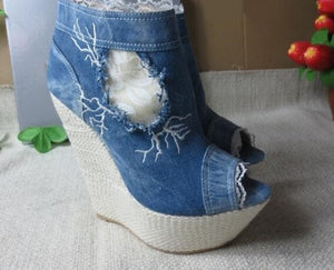 Women's Denim Shoe Collection - Ailime Designs