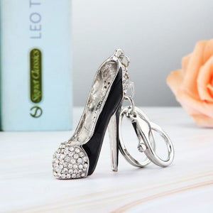 Sexy Red High Heel Rhinestone Keychain Holders - Purse Accessories