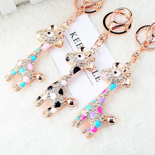 Load image into Gallery viewer, Rhinestone Giraffe Keychain Holders - Purse Accessories