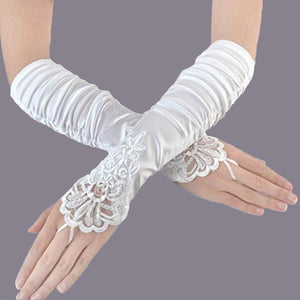 Elegant Bridal Wedding Gloves - Ailime Designs