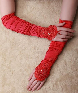 Elegant Bridal Wedding Gloves - Ailime Designs