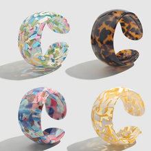 Load image into Gallery viewer, Cuff Speckle Design Resin Bracelets - Ailime Designs