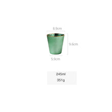 Load image into Gallery viewer, Beautiful Green Nordic Texture Design Glassware - Ailime Designs