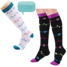 Load image into Gallery viewer, Women&#39;s Long Compression Socks - Ailime Designs