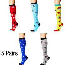 Load image into Gallery viewer, Women&#39;s Long Compression Socks - Ailime Designs