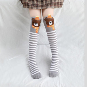 Children’s Character Print Design Knee High Socks - Ailime Designs