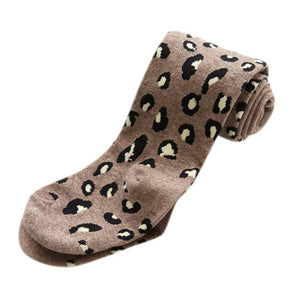 Girl's Winter Warm Leopard Socks - Ailime Designs