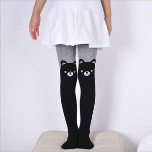 Cute Sweet Character Print Design Girl's Pantyhose - Ailime Designs