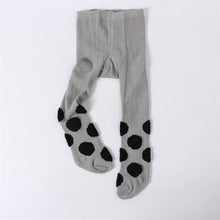 Load image into Gallery viewer, Brown Polka Dot Knit Tights for Toddlers - Ailime Designs