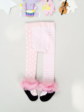 Load image into Gallery viewer, Children’s Multi-Pink Ruffle Tights - Ailime Designs