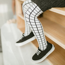 Load image into Gallery viewer, Children’s Black Check Design Tights - Ailime Designs