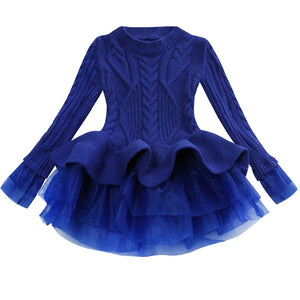 Girl’s Red Hot Stylish Fashion Apparel - Children Tulle Ruffle Dresses