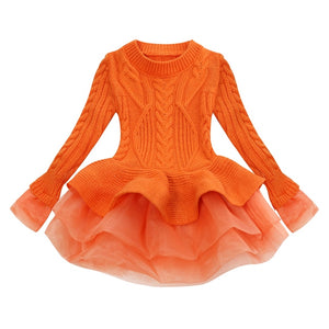 Girl’s Red Hot Stylish Fashion Apparel - Children Tulle Ruffle Dresses