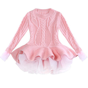 Girl’s Red Hot Stylish Fashion Apparel - Children Tulle Ruffle Dresses