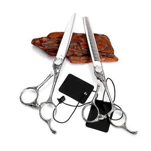 Load image into Gallery viewer, Barber Best Silver Hair Cutting Scissor Sets - Ailime Designs